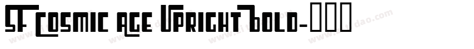 SF Cosmic Age Upright Bold字体转换